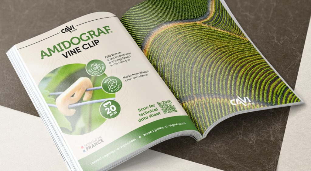 Plaquette produits de CAVI Group mettant en valeur la gamme et son identité graphique packaging pro