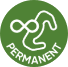 Picto gramme pour illustrer le permanent pour les packagings des agrafes à vignes de Cavi Group