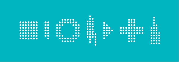 système graphique de l’hôpital privé de l’Aube en version blanche sur fond turquoise