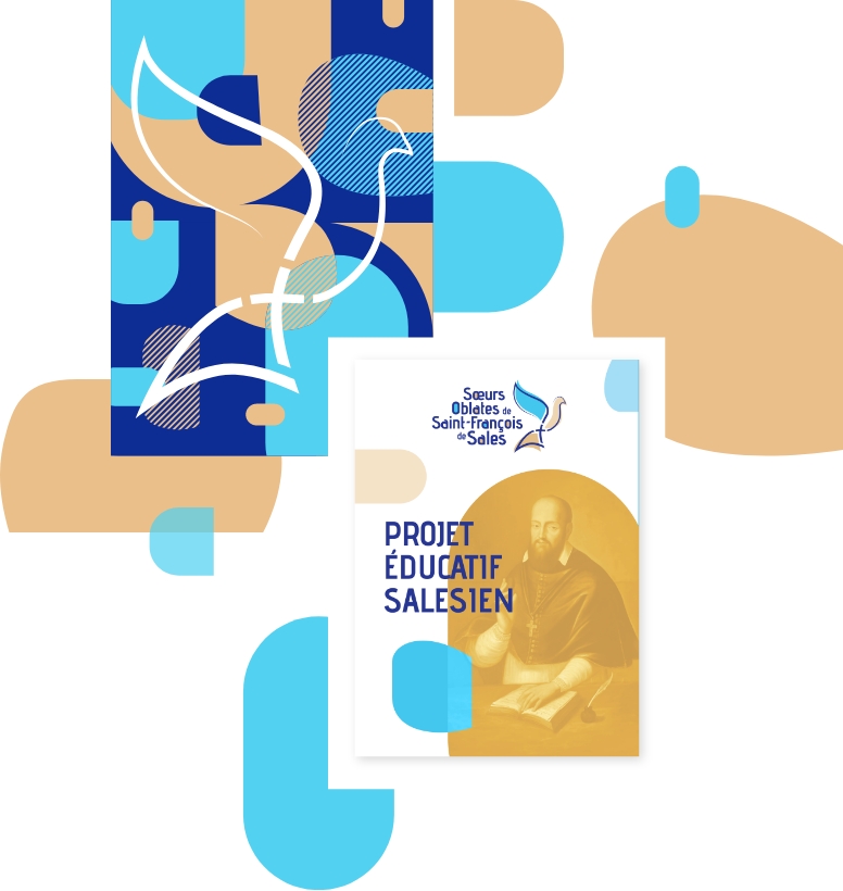 Extrait de charte graphique conçue pour une identité visuelle de communauté éducative