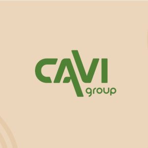 Logo de Cavi Group, illustrant la refonte d’une identité de marque unifiée dans le secteur viticole en Champagne