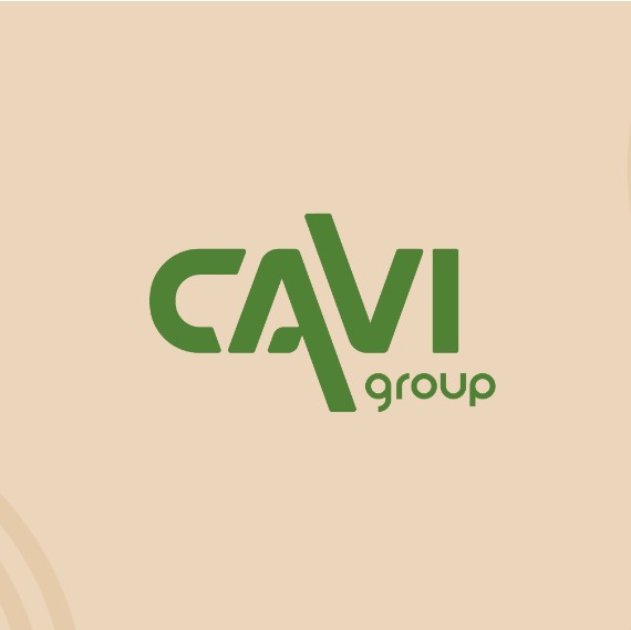 Logo de Cavi Group, illustrant la refonte d’une identité de marque unifiée dans le secteur viticole en Champagne