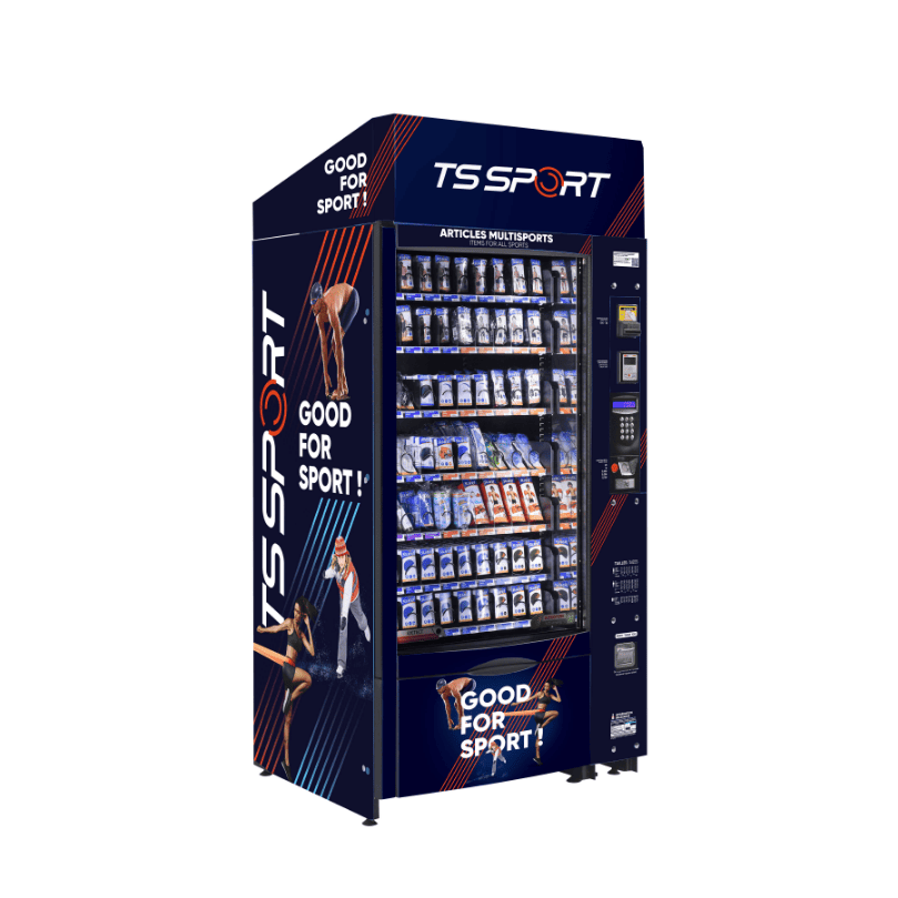 Habillage machine pour des distributeurs automatiques brandé TS Sport
