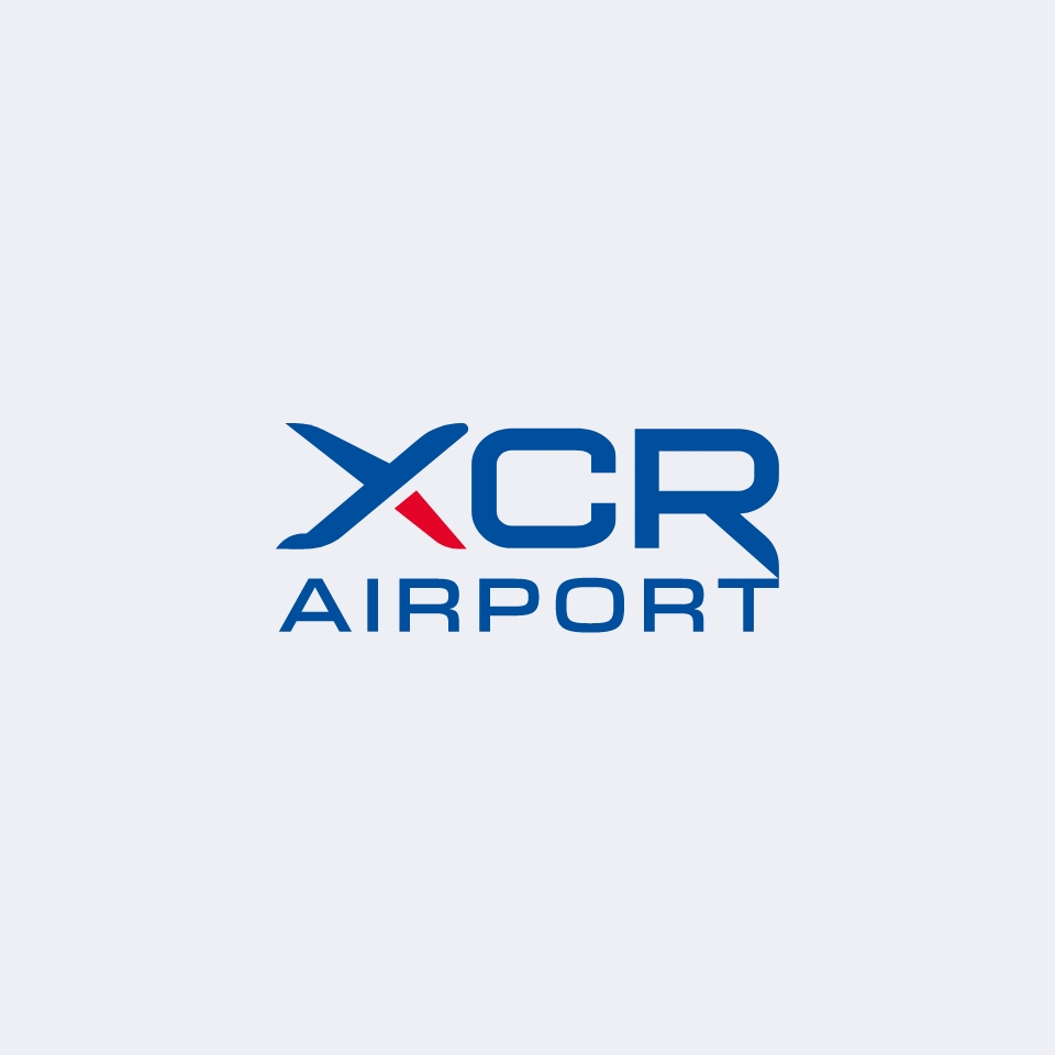 Nouveau logo XCR Airport sans sa baseline pour une déclinaison de l'identité visuelle