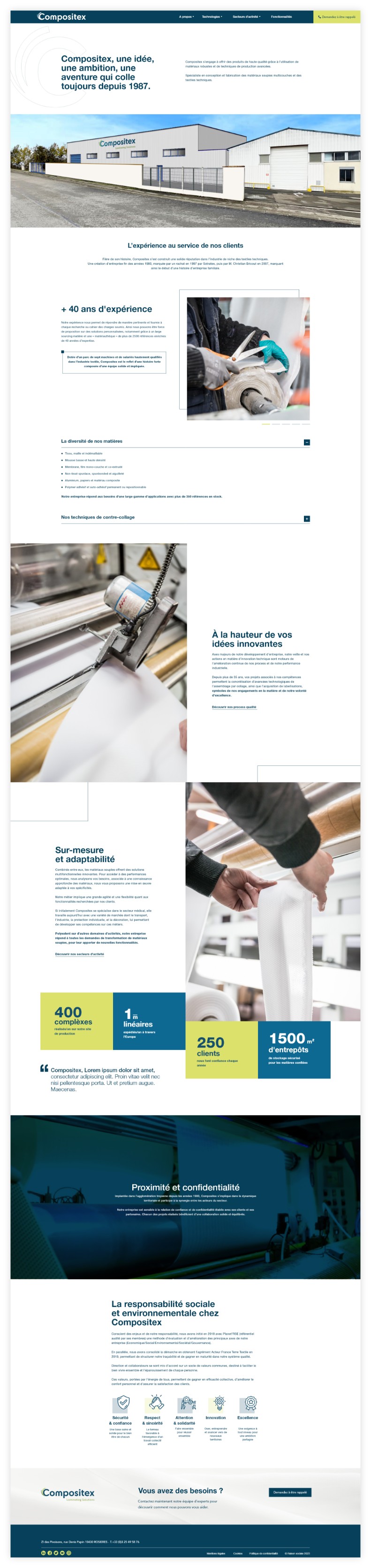 Compositex - Page qui sommes nous