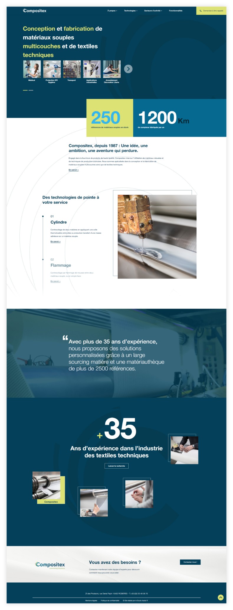 Compositex - Page d'accueil