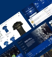 Aperçu du site web et de la boutique en ligne de l’ESTAC Troyes réalisé par Studio Ikadia