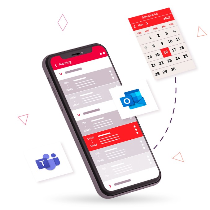 Visuel UX mobile illustrant la navigation intuitive pensée pour le CRM Eudonet