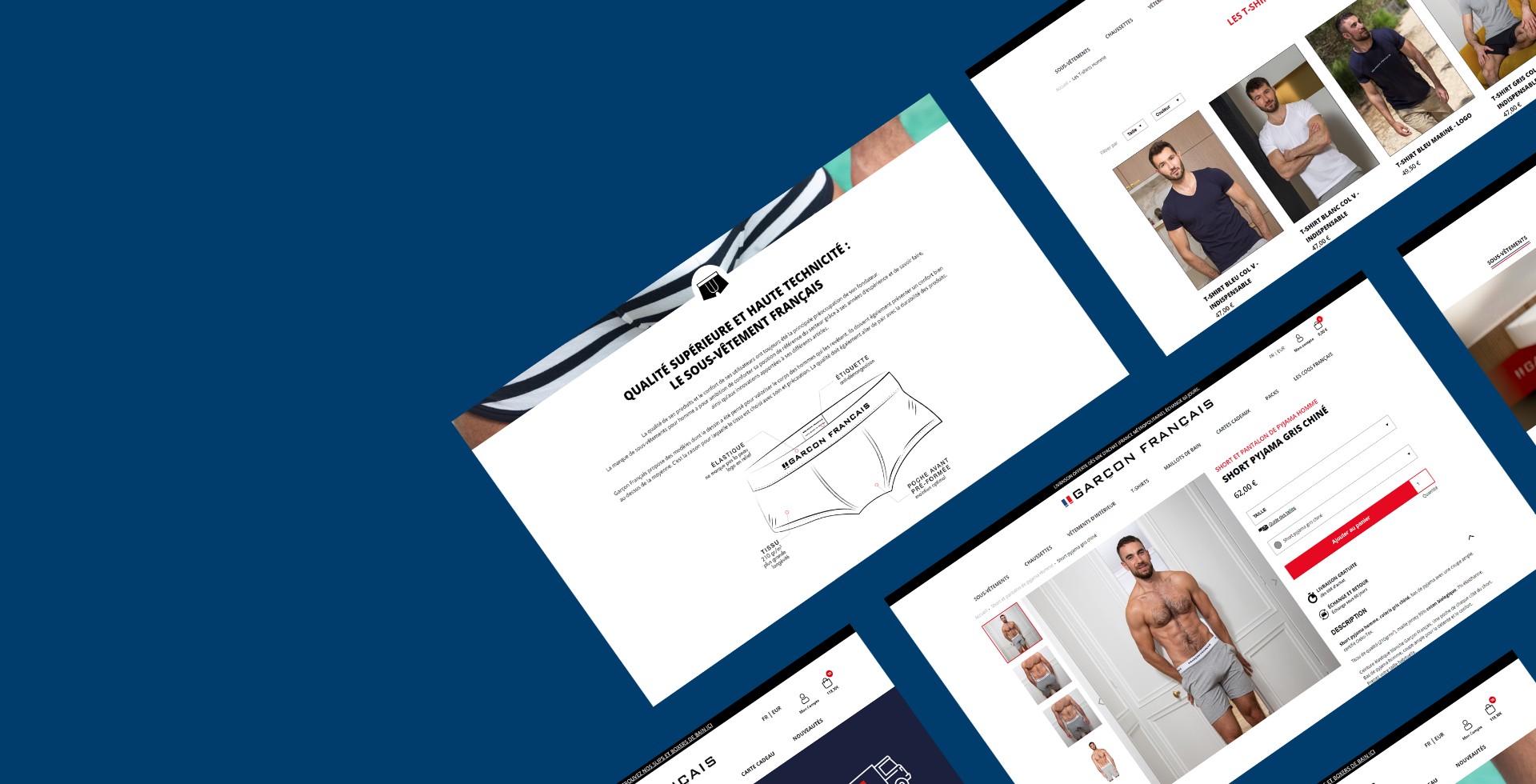 Déclinaison digitale de l’univers Garçon Français à travers une plateforme e-commerce textile performante