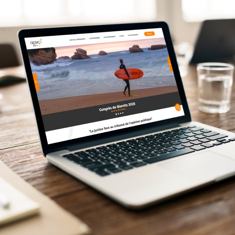 Site internet Congrès de Biarrits 2025  - support numérique pour présenter et faciliter les inscriptions 