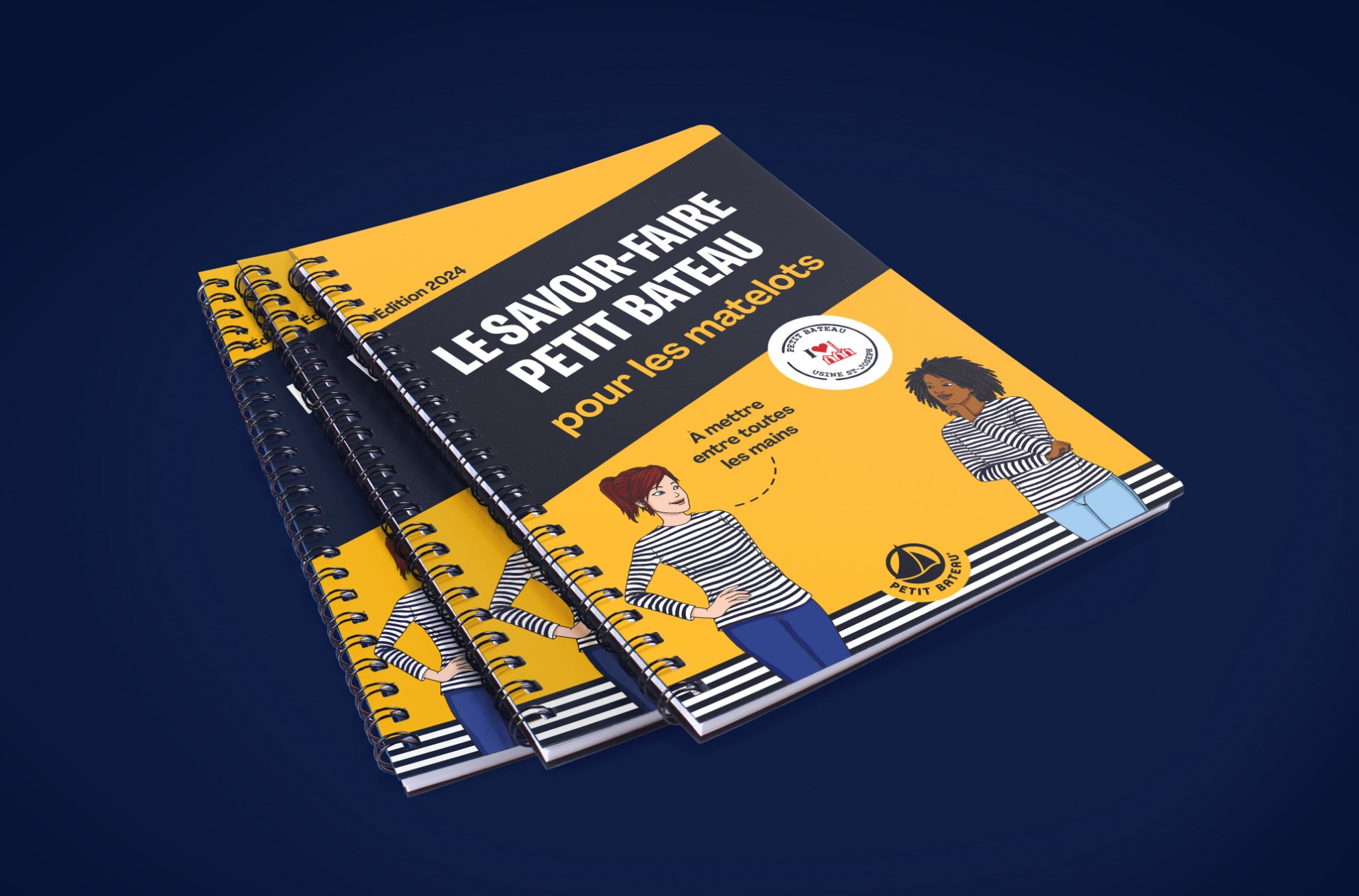 Livret du savoir-faire petit Bateau, destiné à la formation des managers boutiques 