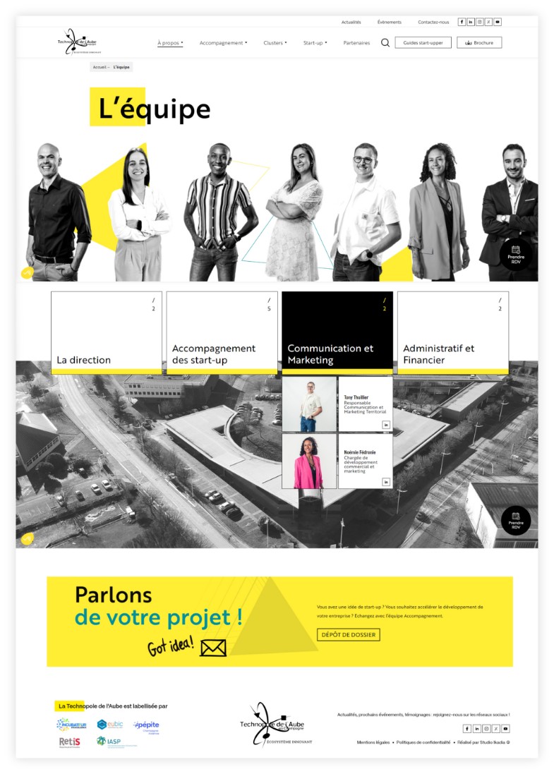 Technopole de l'Aube - Page équipe