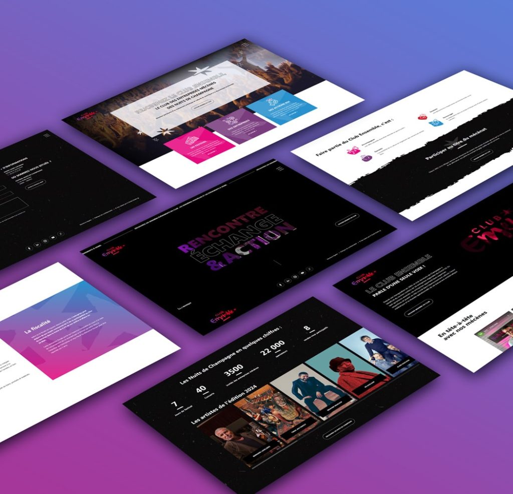 Le Club Ensemble x Studio Ikadia : Un site internet dédié