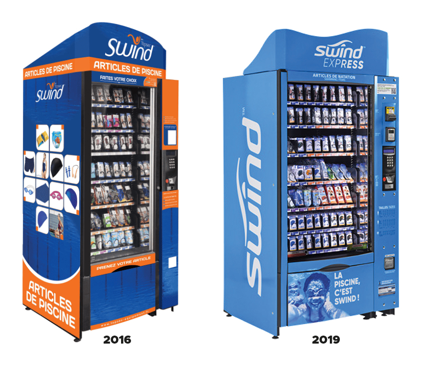 Habillage des ditributeur automatique Swind Habillage 2016 et 2019