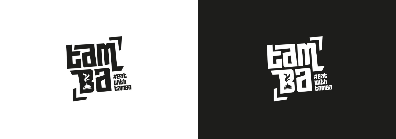 Déclinaisons du logo Tamba en noir et blanc