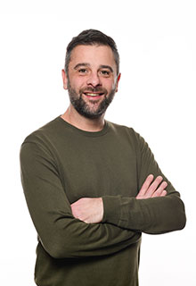Portrait d'Olivier Bernardi co-gérant du Studio Ikadia et responsable de la direction des projets web de l'agence